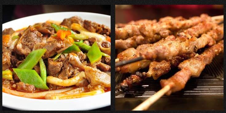 靖远羊羔肉加羊肉串